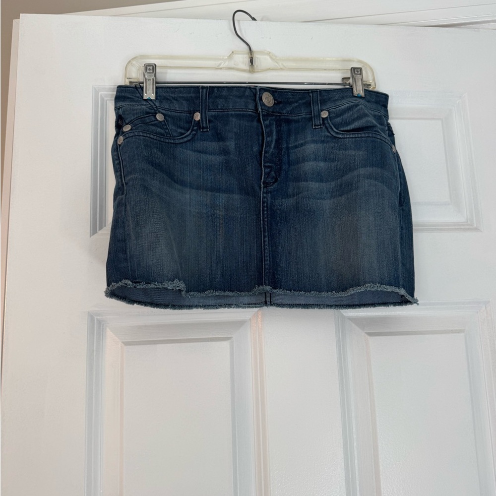 Rock & Republic Dark Blue Denim Skirt Short